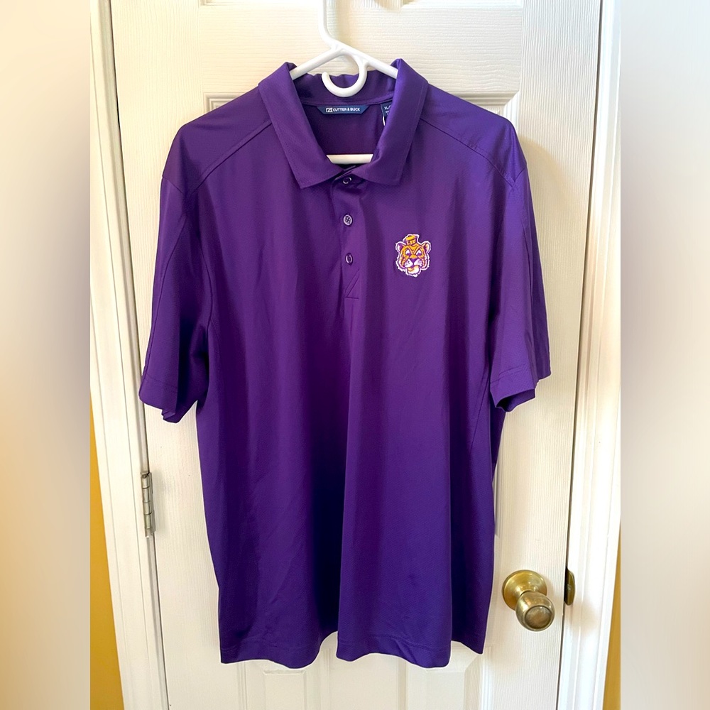 Mens XL Cutter and Buck LSU Tigers polo